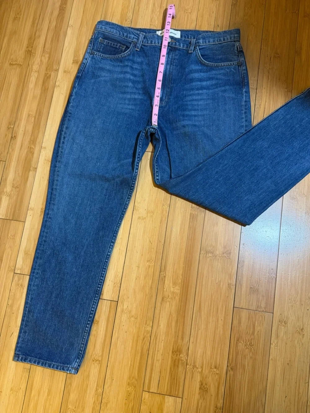 Reformation Dark Blue Cropped Ankle Jeans - Picture 12 of 15